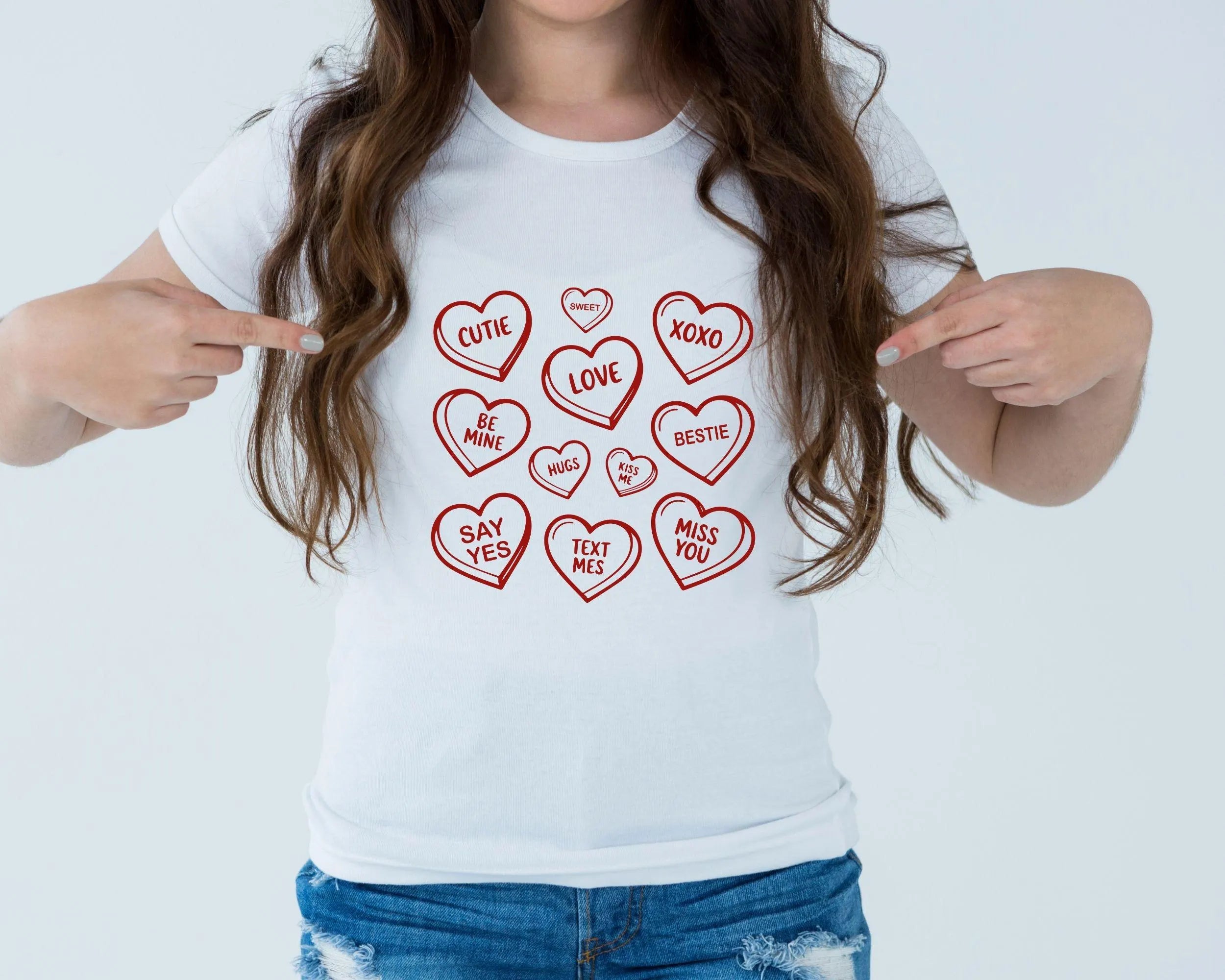 Candy Hearts Svgs Valentine's Clipart Drawings Line Art Red Conversation Heart Vectors Love Heart SVG PNG,Be Mine,XOXO,Valentines Day png