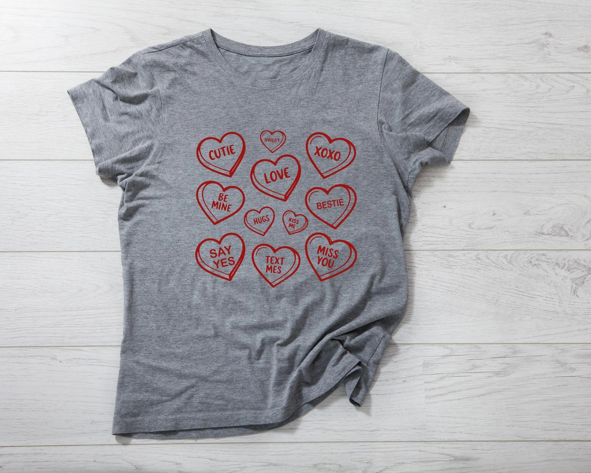 Candy Hearts Svgs Valentine's Clipart Drawings Line Art Red Conversation Heart Vectors Love Heart SVG PNG,Be Mine,XOXO,Valentines Day png